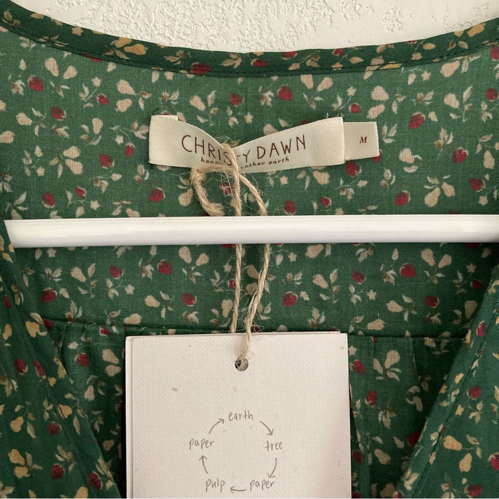 NWT Christy Dawn, Dawn Dress in Moss Pear, size M - Picture 4 of 5